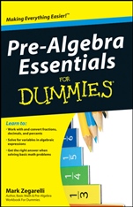 Pre–Algebra Essentials For Dummies - ISBN 9780470618387