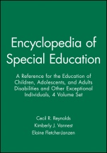 Encyclopedia of Special Education: A Reference for the Education of Children, Adolescents, and Adults Disabilities and Other Exceptional Individuals 4 Volume Set - ISBN 9780470642160
