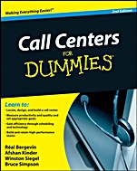 Call Centers For Dummies - ISBN 9780470677438