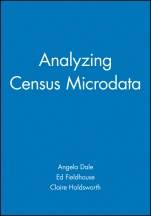 Analyzing Census Microdata - ISBN 9780470689196