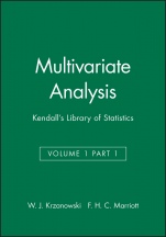 Multivariate Analysis, Volume 1, Part 1: Kendalls Library of Statistics - ISBN 9780470711033
