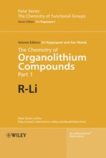 The Chemistry of Organolithium Compounds: 2 Volume Set - ISBN 9780470843390
