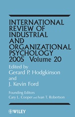 International Review of Industrial and Organizational Psychology 2005 - ISBN 9780470867105
