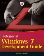 Professional Windows 7 Development Guide - ISBN 9780470885703