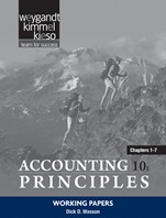 Working Papers Chapters 1–7 to accompany Principles of Accounting - ISBN 9780470888216