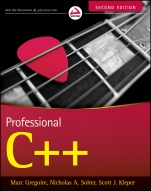 Professional C++ - ISBN 9780470932445
