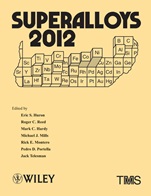 Superalloys 2012 - ISBN 9780470943205