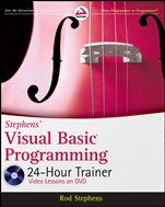 Stephens Visual Basic Programming 24–Hour Trainer - ISBN 9780470943359