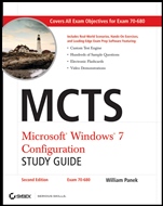 MCTS Microsoft Windows 7 Configuration Study Guide: Exam 70–680 Study Guide - ISBN 9780470948453