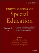 Encyclopedia of Special Education, Volume 2: A Reference for the Education of Children, Adolescents, and Adults Disabilities and Other Exceptional Individuals - ISBN 9780470949399