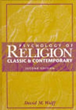 Psychology of Religion: Classic and Contemporary - ISBN 9780471037064