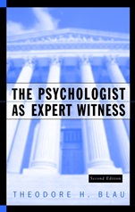 The Psychologist as Expert Witness - ISBN 9780471113669
