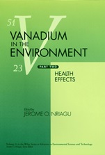 Vanadium in the Environment, Part 2: Health Effects - ISBN 9780471177760