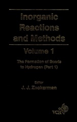 Inorganic Reactions and Methods: The Formation of Bonds to Hydrogen (Part 1) - ISBN 9780471186540