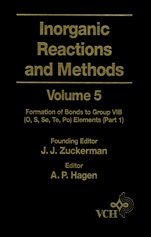Inorganic Reactions and Methods: The Formation of Bonds to Group VIB (O, S, Se, Te, Po) Elements (Part 1) - ISBN 9780471186588