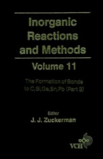 Inorganic Reactions and Methods: The Formation of Bonds to C, Si, Ge, Sn, Pb (Part 3) - ISBN 9780471186625