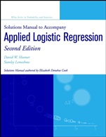 Solutions Manual to accompany Applied Logistic Regression - ISBN 9780471208266