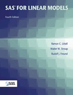 SAS for Linear Models - ISBN 9780471221746