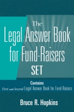 Legal Answer Book for Fund–Raisers Set: Set Contains: First and Second Legal Answer Books for Fund–Raisers   - ISBN 9780471226222