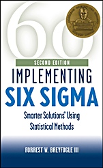 Implementing Six Sigma: Smarter Solutions Using Statistical Methods - ISBN 9780471265726