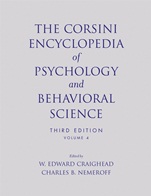 The Corsini Encyclopedia of Psychology and Behavioral Science, Volume 4 - ISBN 9780471270836