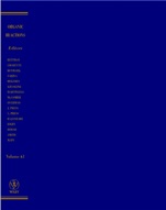 Organic Reactions, Volume 61 - ISBN 9780471274483