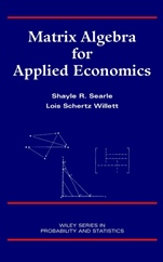 Matrix Algebra for Applied Economics - ISBN 9780471322078