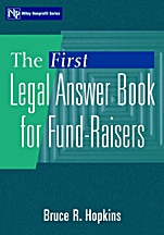 The First Legal Answer Book for Fund–Raisers - ISBN 9780471356196