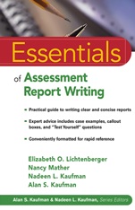 Essentials of Assessment Report Writing - ISBN 9780471394877