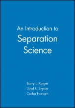 An Introduction to Separation Science - ISBN 9780471458609