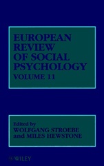 European Review of Social Psychology, Volume 11 - ISBN 9780471495703