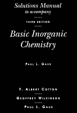 Basic Inorganic Chemistry: Solutions Manual - ISBN 9780471518082