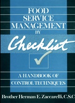 Food Service Management by Checklist: A Handbook of Control Techniques - ISBN 9780471530633