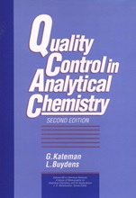 Quality Control in Analytical Chemistry - ISBN 9780471557777