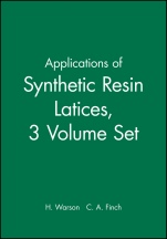 Applications of Synthetic Resin Latices: Set - ISBN 9780471560364