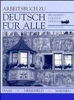 Workbook to accompany Deutsch für Alle: Beginning College German, 4e - ISBN 9780471573807