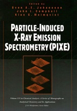 Particle–Induced X–Ray Emission Spectrometry (PIXE) - ISBN 9780471589440