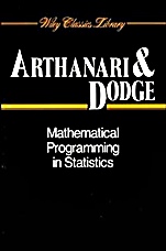 Mathematical Programming in Statistics - ISBN 9780471592129