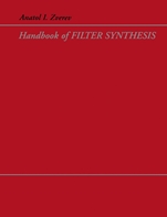 Handbook of Filter Synthesis - ISBN 9780471749424