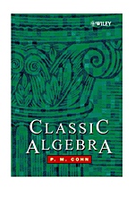 Classic Algebra - ISBN 9780471877325
