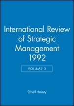 International Review of Strategic Management 1992 - ISBN 9780471934639
