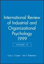 International Review of Industrial and Organizational Psychology 1999 - ISBN 9780471986669