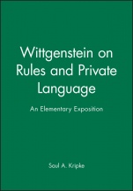 Wittgenstein on Rules and Private Language: An Elementary Exposition - ISBN 9780631135210