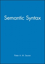 Semantic Syntax - ISBN 9780631160069