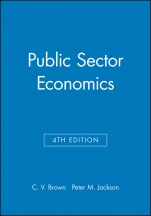 Public Sector Economics - ISBN 9780631162087