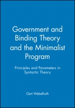 Government and Binding Theory and the Minimalist Program: Principles and Parameters in Syntactic Theory - ISBN 9780631180616