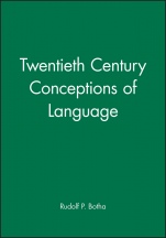 Twentieth Century Conceptions of Language - ISBN 9780631181989