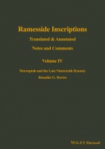 Ramesside Inscriptions: Translated and Annotated, Notes and Comments Merenptah and the Late Nineteenth Dynasty - ISBN 9780631184379