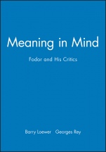 Meaning in Mind: Fodor and His Critics - ISBN 9780631187011