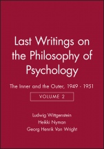 Last Writings on the Philosophy of Psychology: The Inner and the Outer, 1949 – 1951, Volume 2 - ISBN 9780631189565